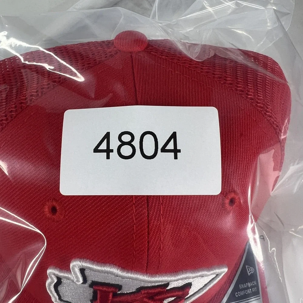 Kansas City Chiefs Hat Cap Snap Back Red 9Seventy Trucker Mesh New Era‎ Mens